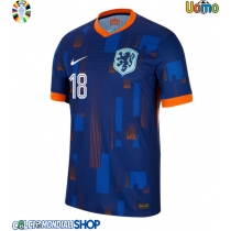 Maglie da calcio Olanda Donyell Malen #18 Seconda Maglia Europei 2024 Manica Corta